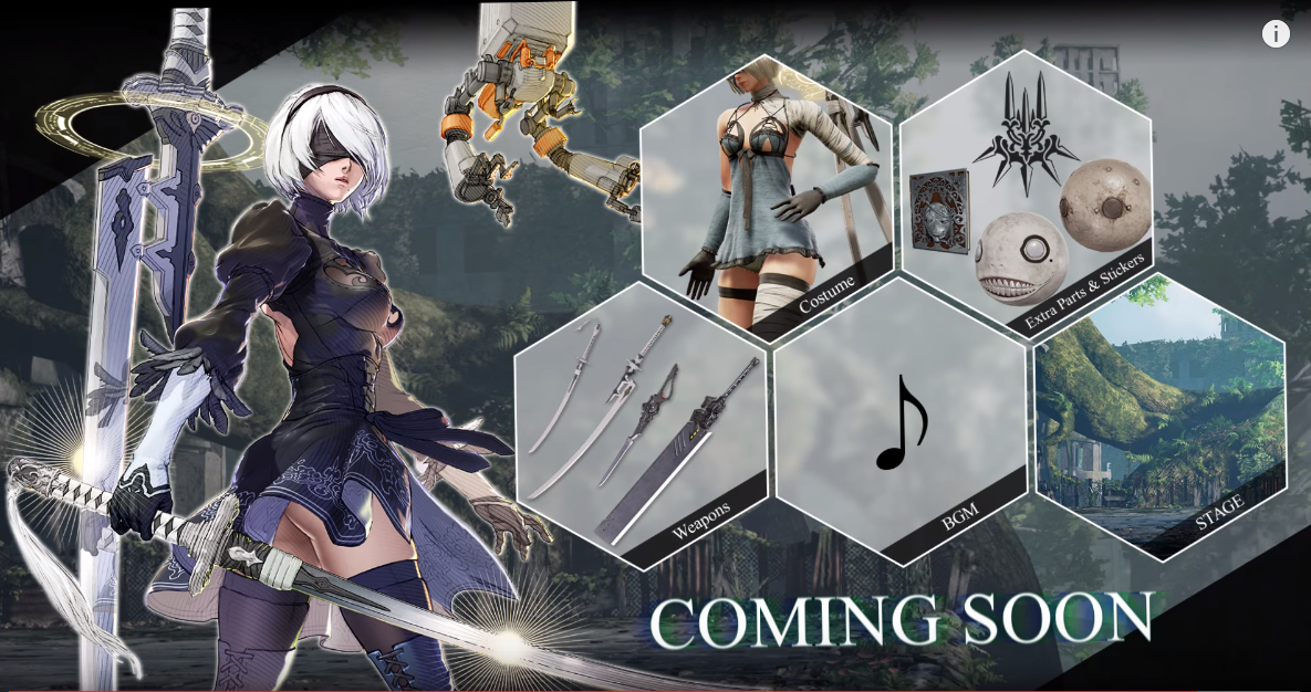 2B confirmed for SoulCalibur VI, with a Kaine outfit! (Not NSFW but I thought it was important)