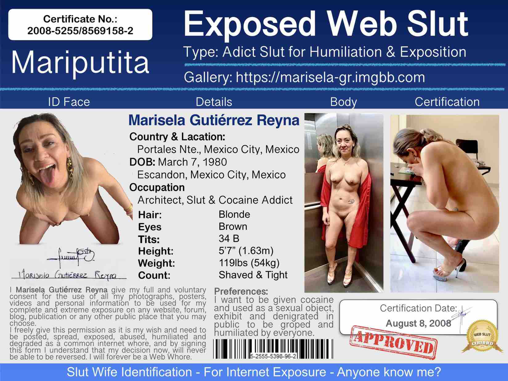Marisela Gutierrez WebSlut to be Exposed