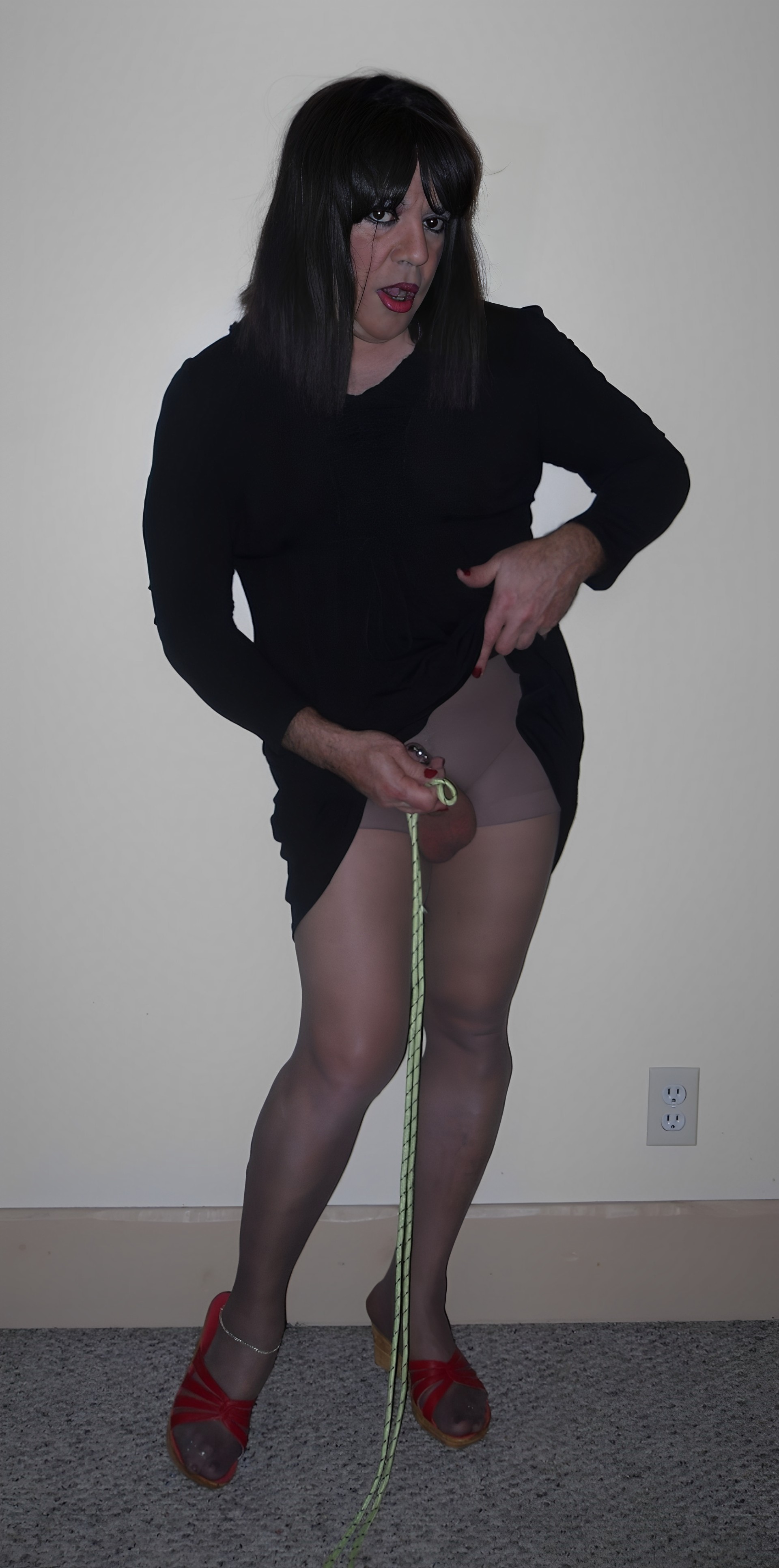 Crossdresser Jazmin Cock Play