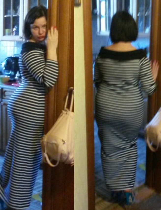 Striped dress fatty 