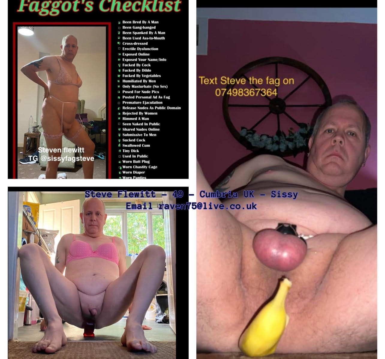 Steven Flewitt exposed sissy faggot