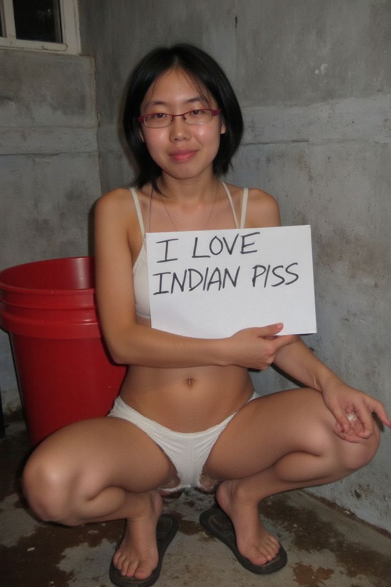 chinese slut vanny kay drinks indian piss