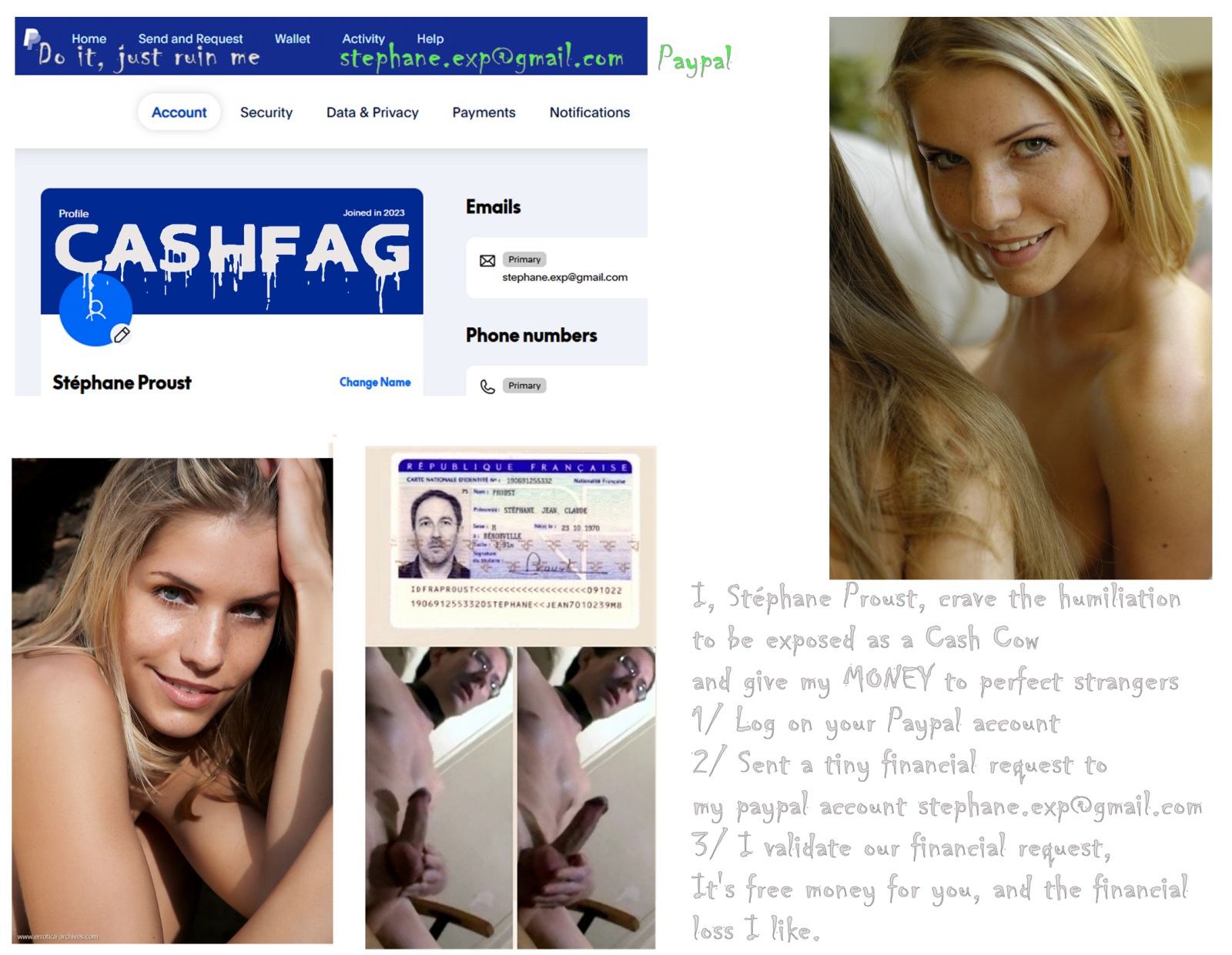 Pervert Exhibitionist Cashfag Cashcow ATMPig CashPig