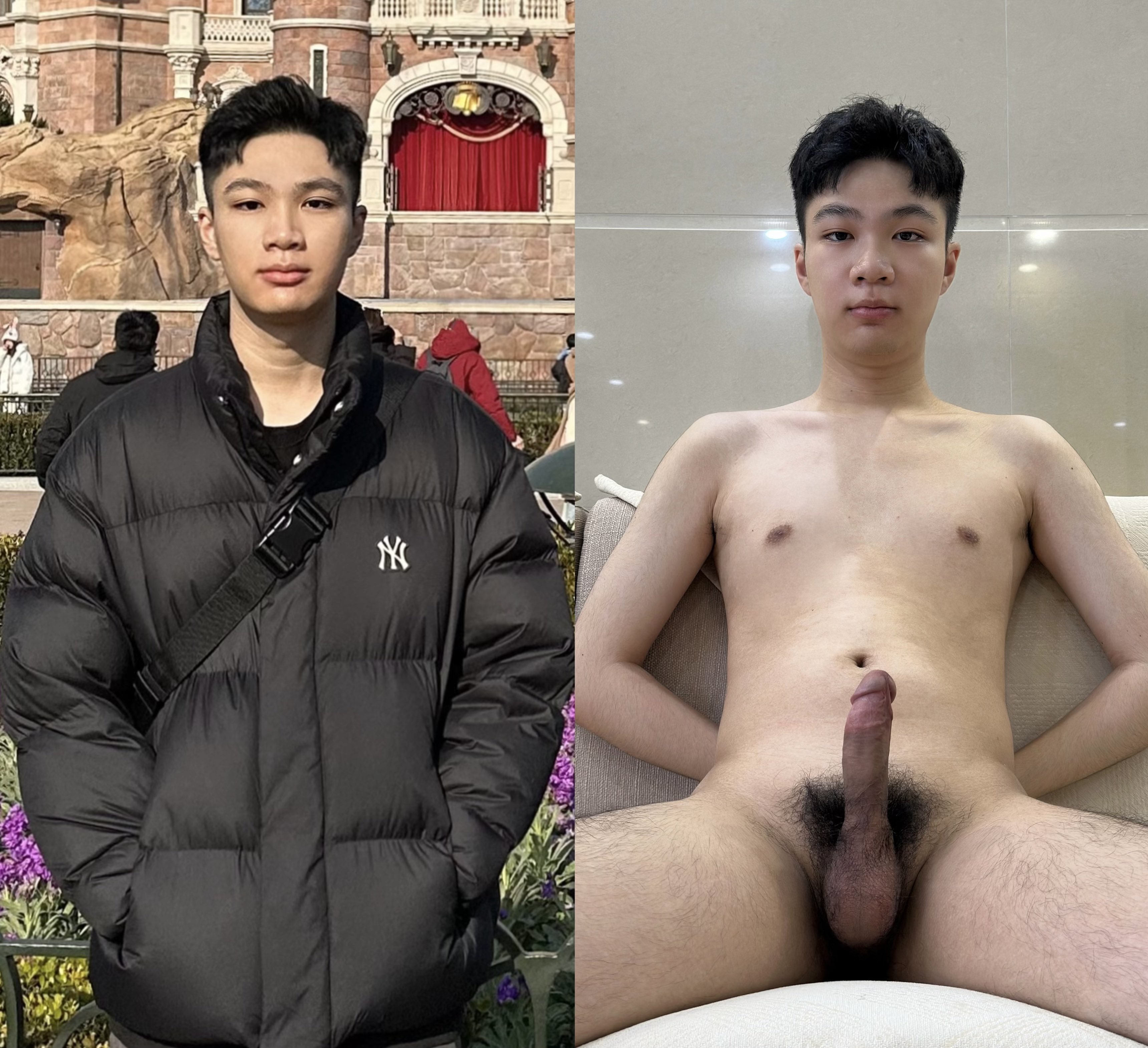 Asian faggot huang tianming
