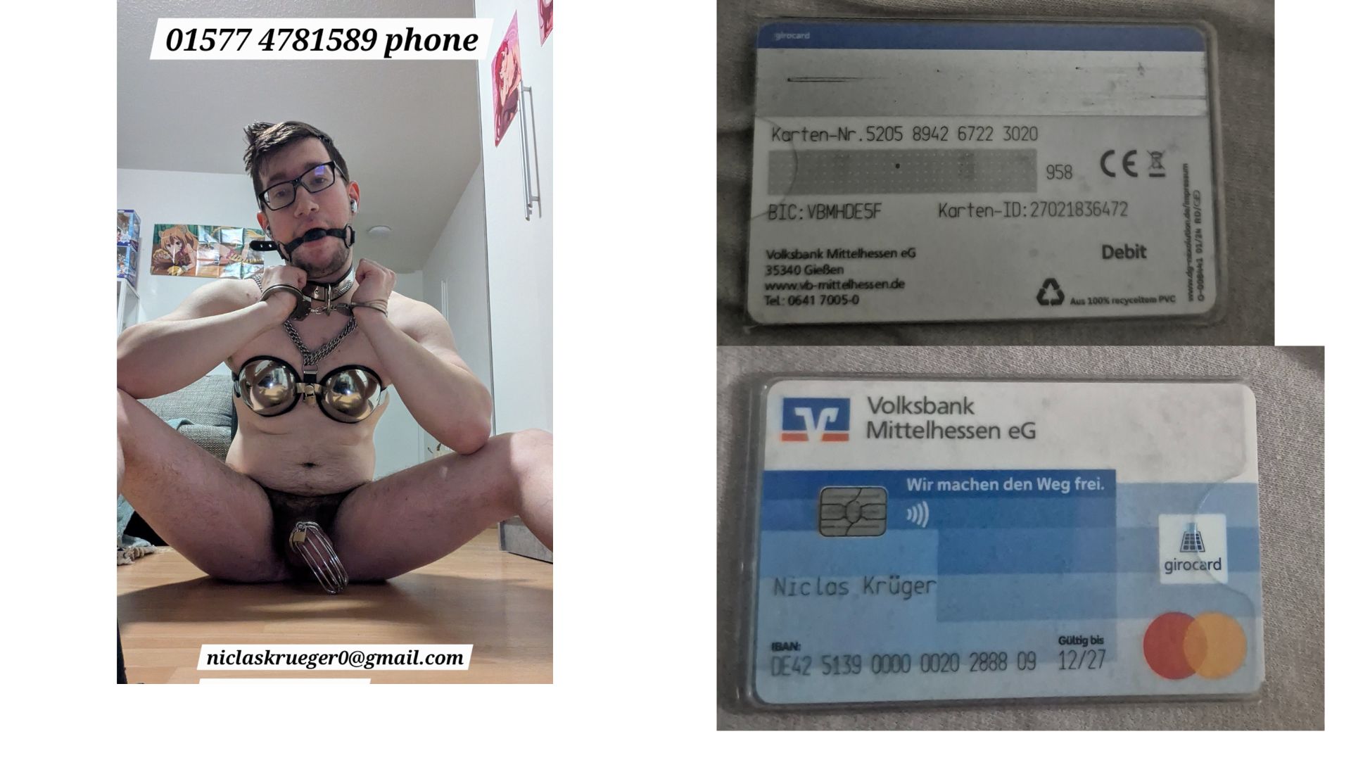 Self bondage and exposed 