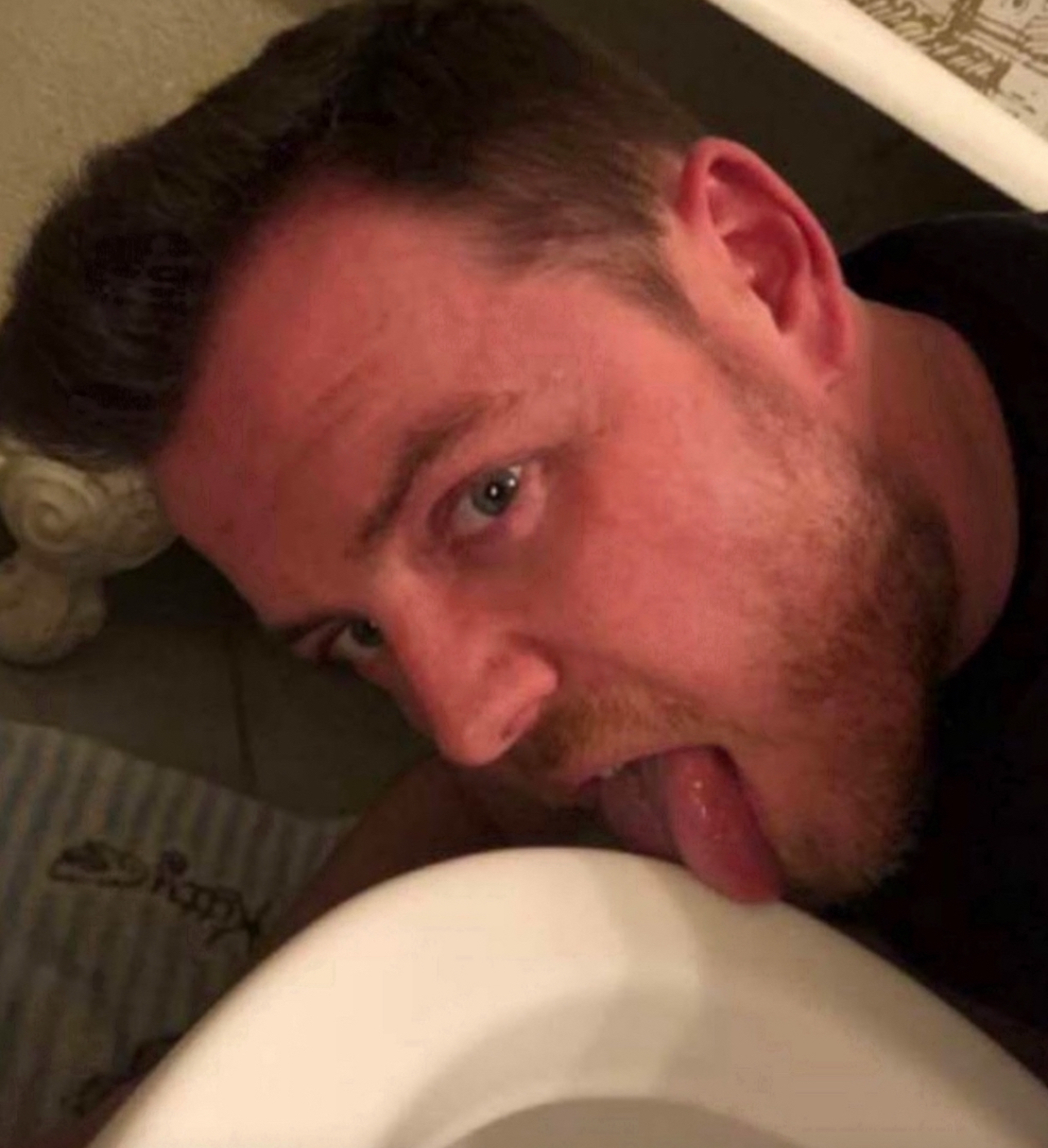 Fag Joseph loves cleaning toilet seats after men piss. 