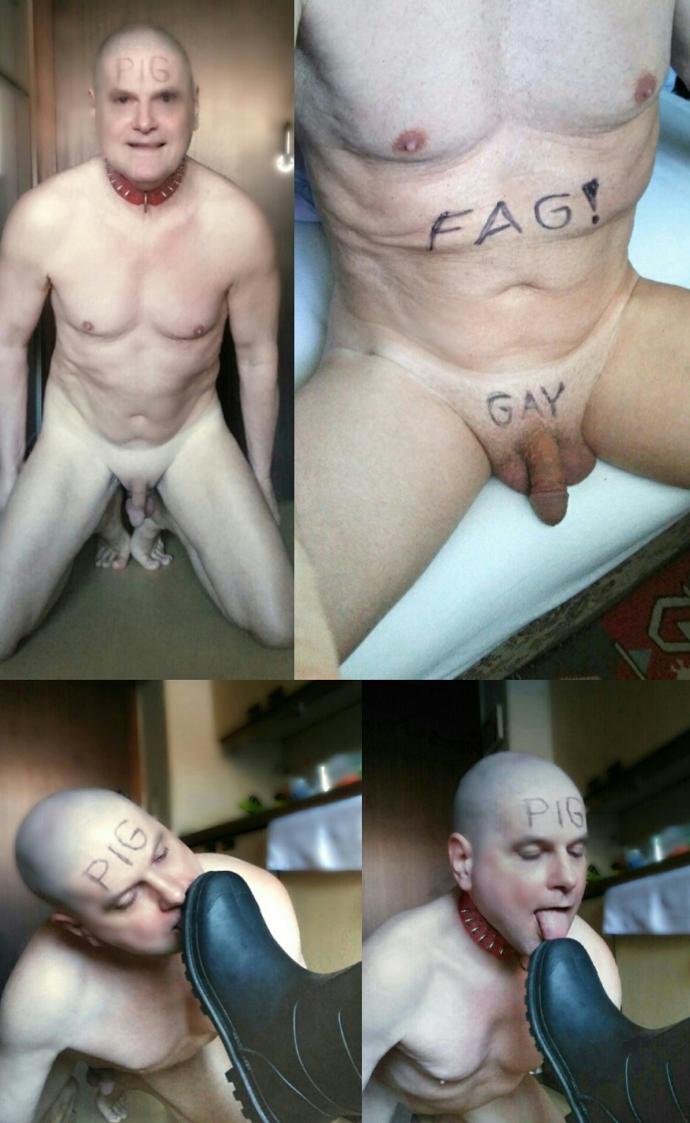 exposed head shaved naked bdsm freak porn