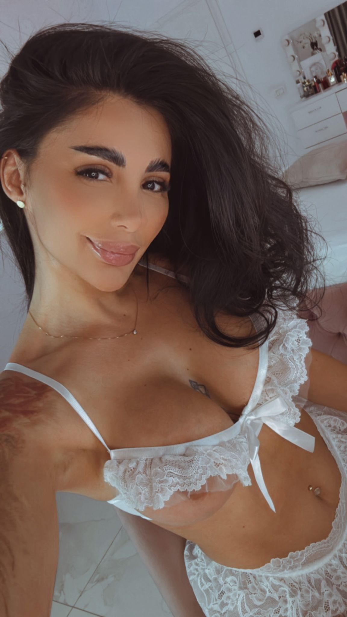 brunette romanian slut with big silicone tits