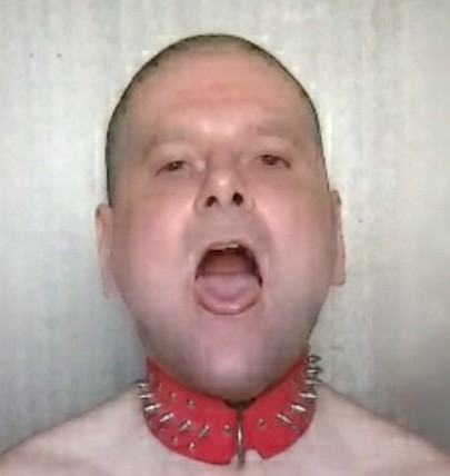 Gay cocksucker with open mouth