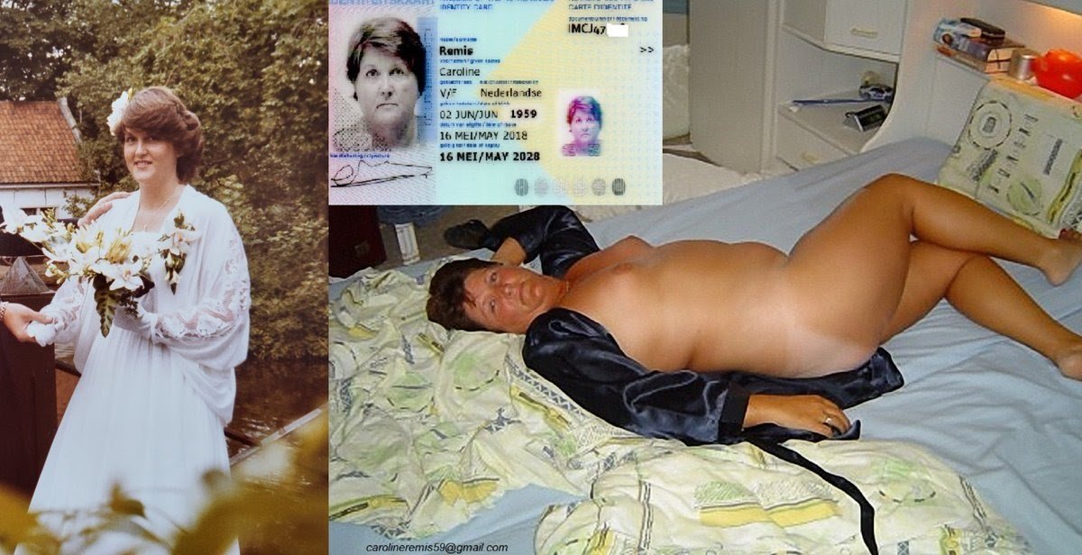 Mature Dutch webslut wife Caroline fully exposed 