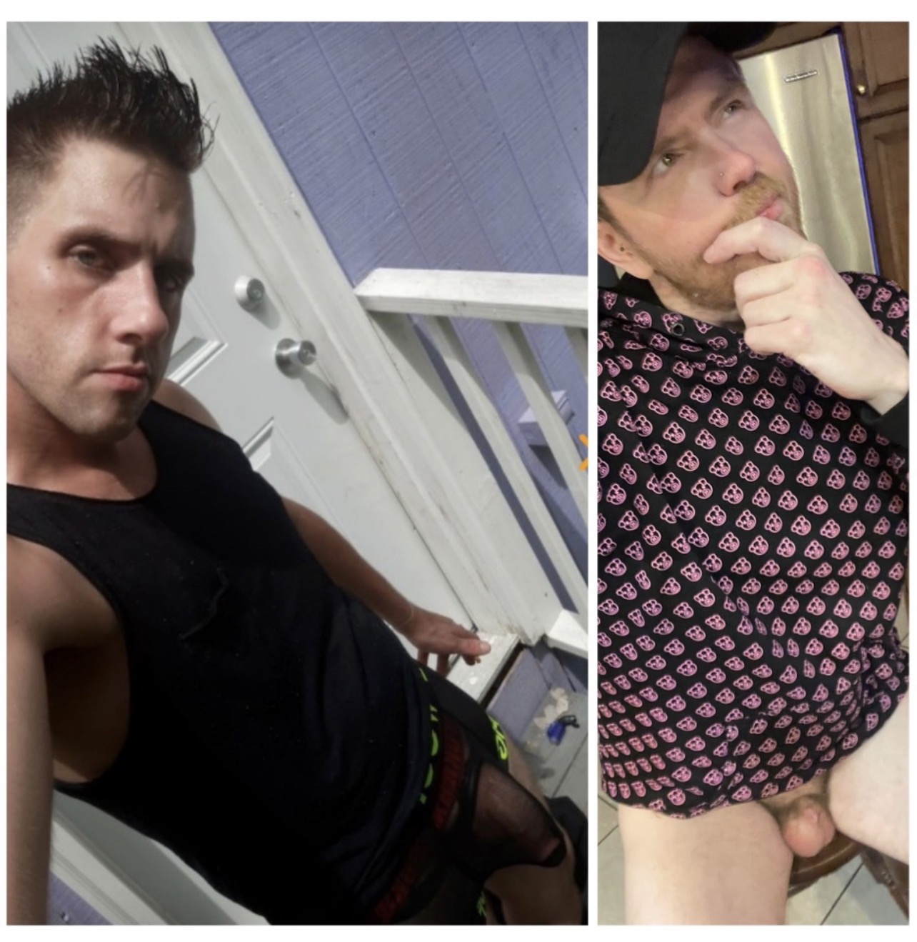 Brandon Kuhn huge cock vs fag clit 
