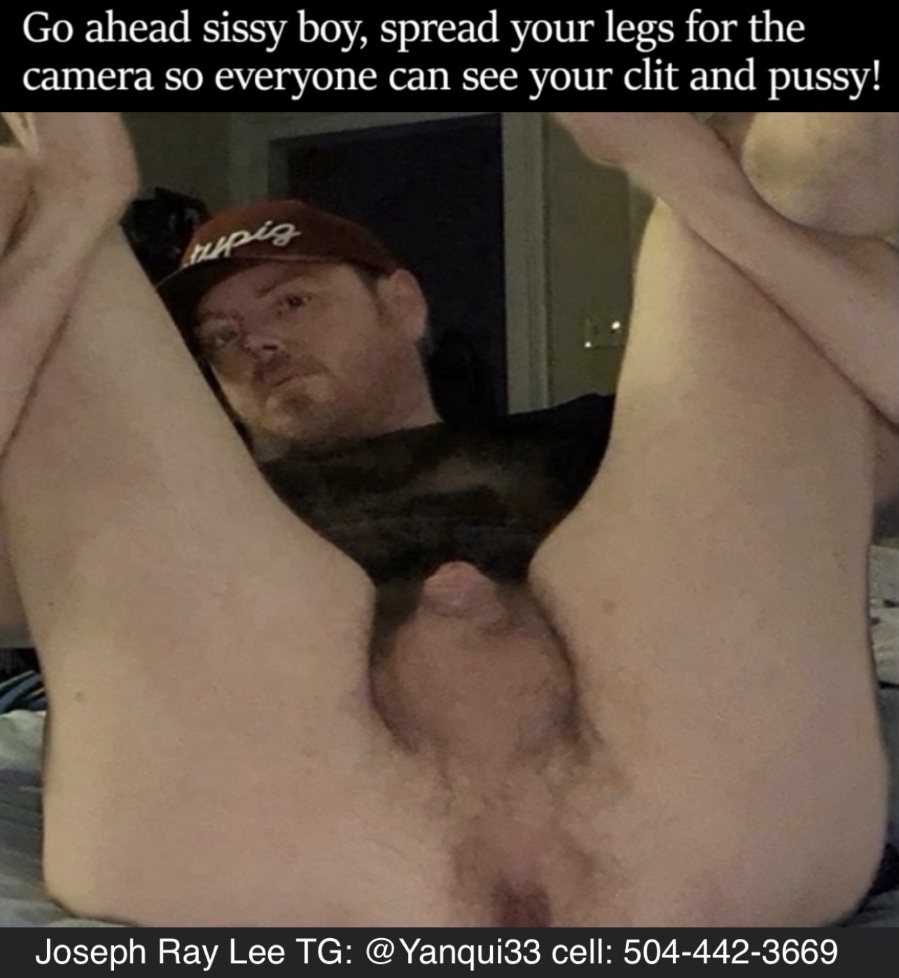 Fag clit and pussy 