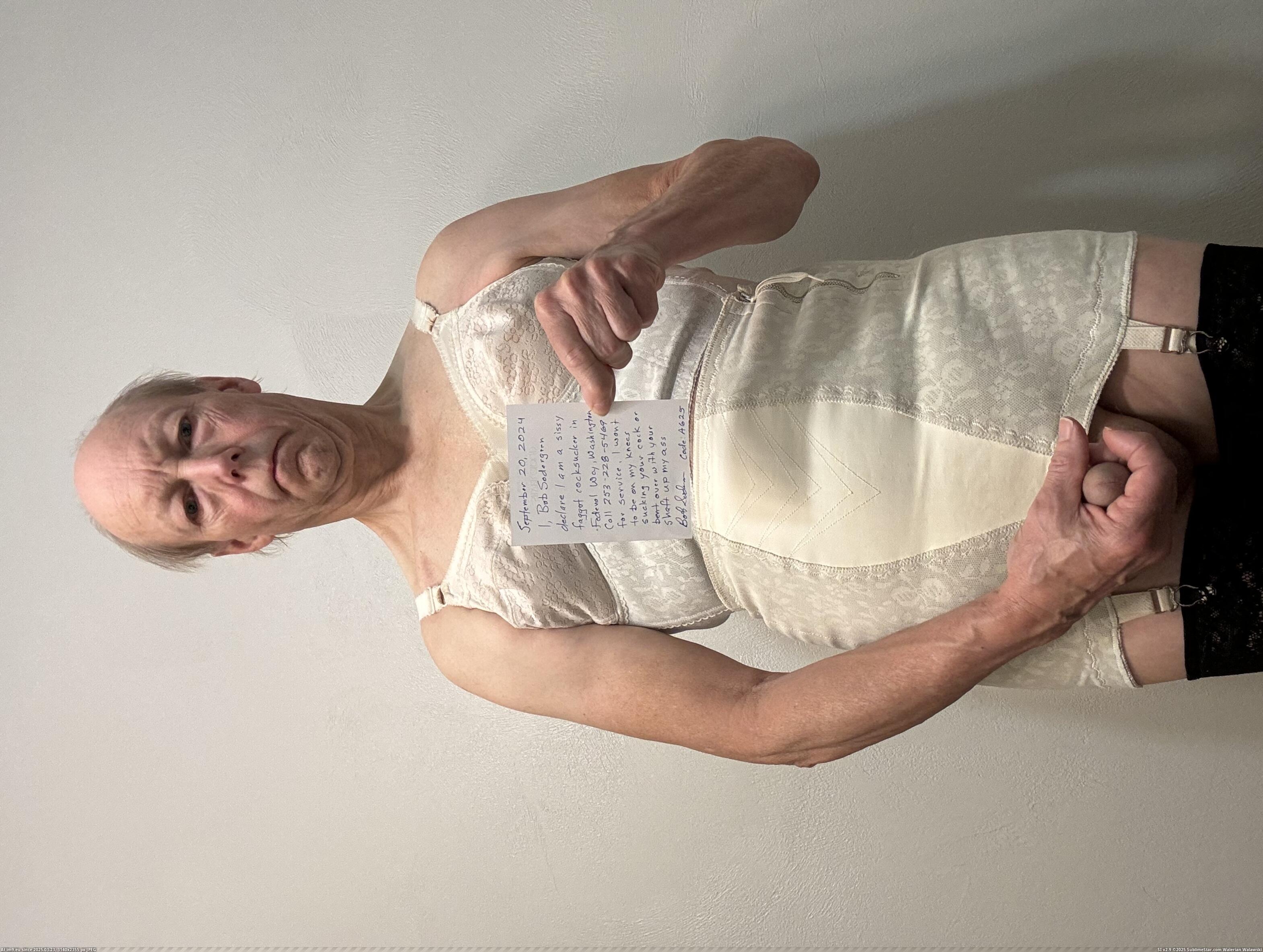 sissy wearing playtex bra and girdle is bob sodergren