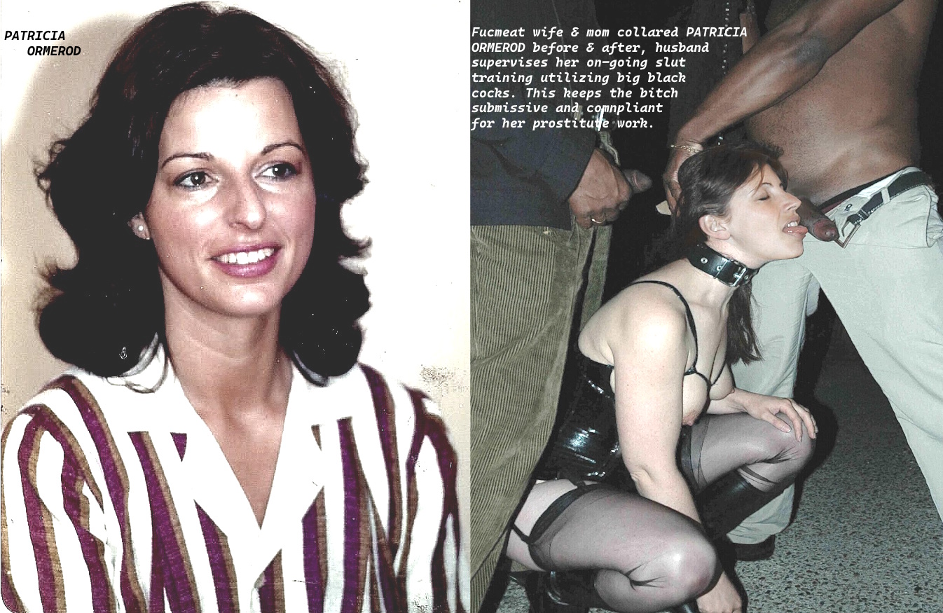 Webslut Wife and Mom Patricia Ormerod slut training with black cocks hub supervises