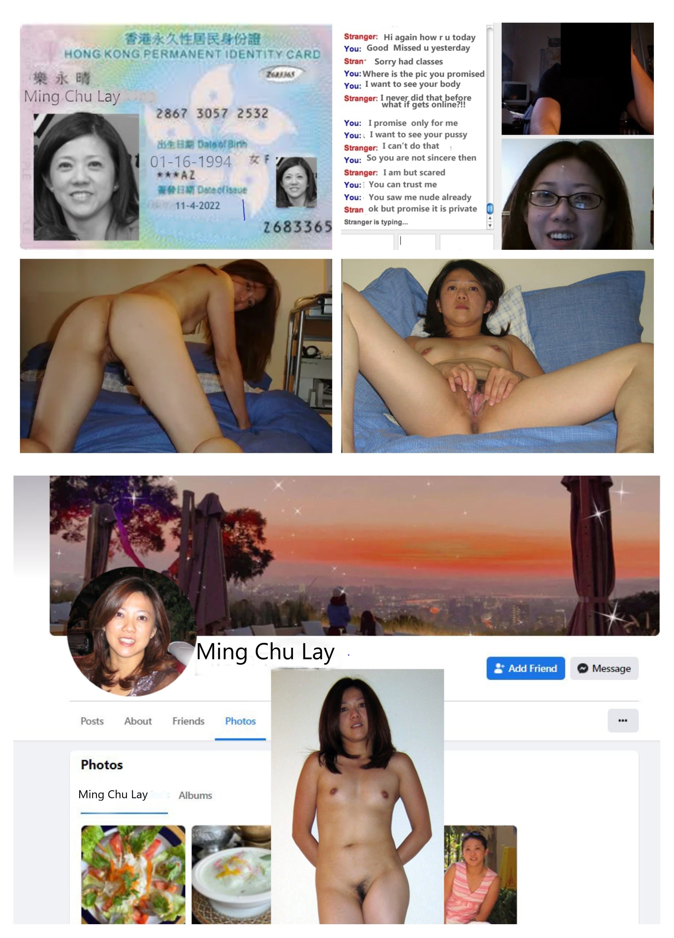 Ming Chu Lay exposed webslut