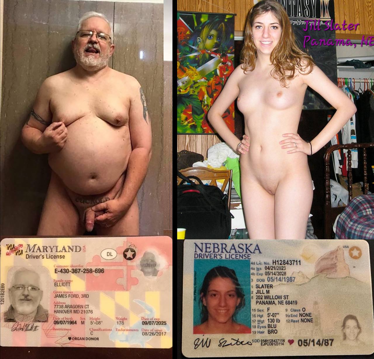 Jill Slater from Nebraska and James Elliott from May