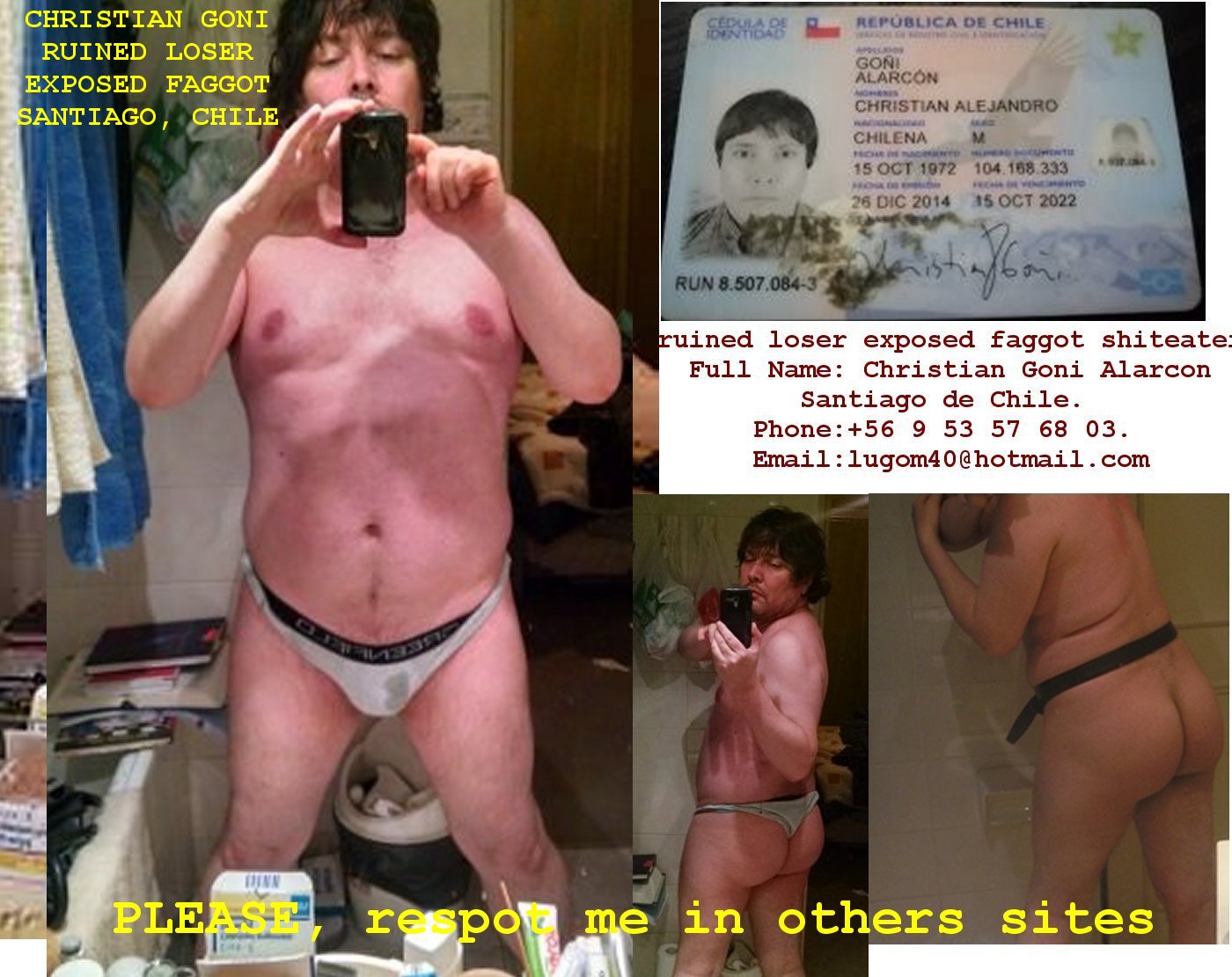 christian goni ruined exposed faggot 