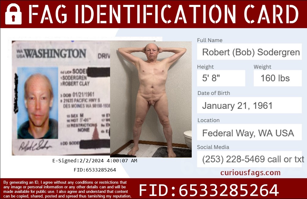 Fag Identifaction Card for Bob Sodergren FID 6533285264