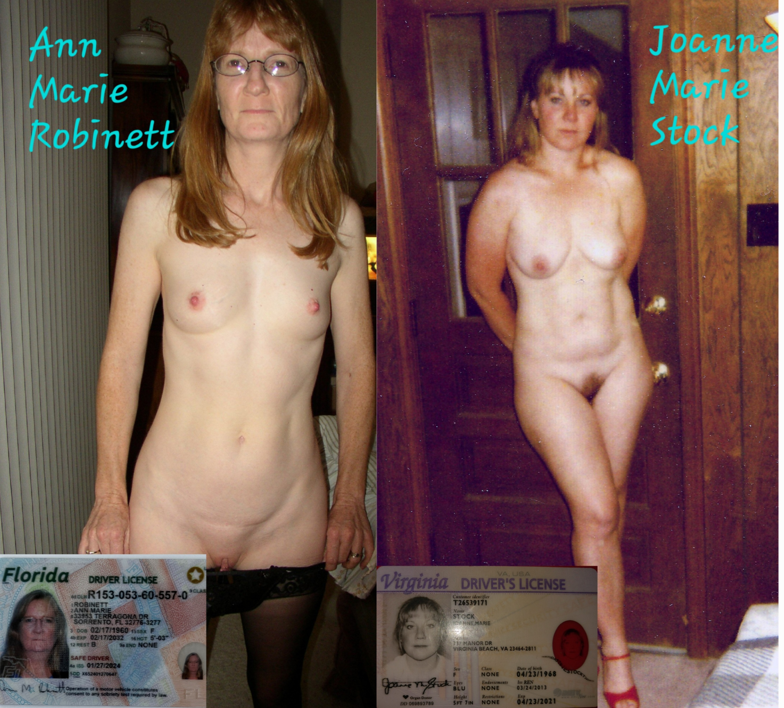 Websluts Ann Marie Robinett & Joanne Marie Stock