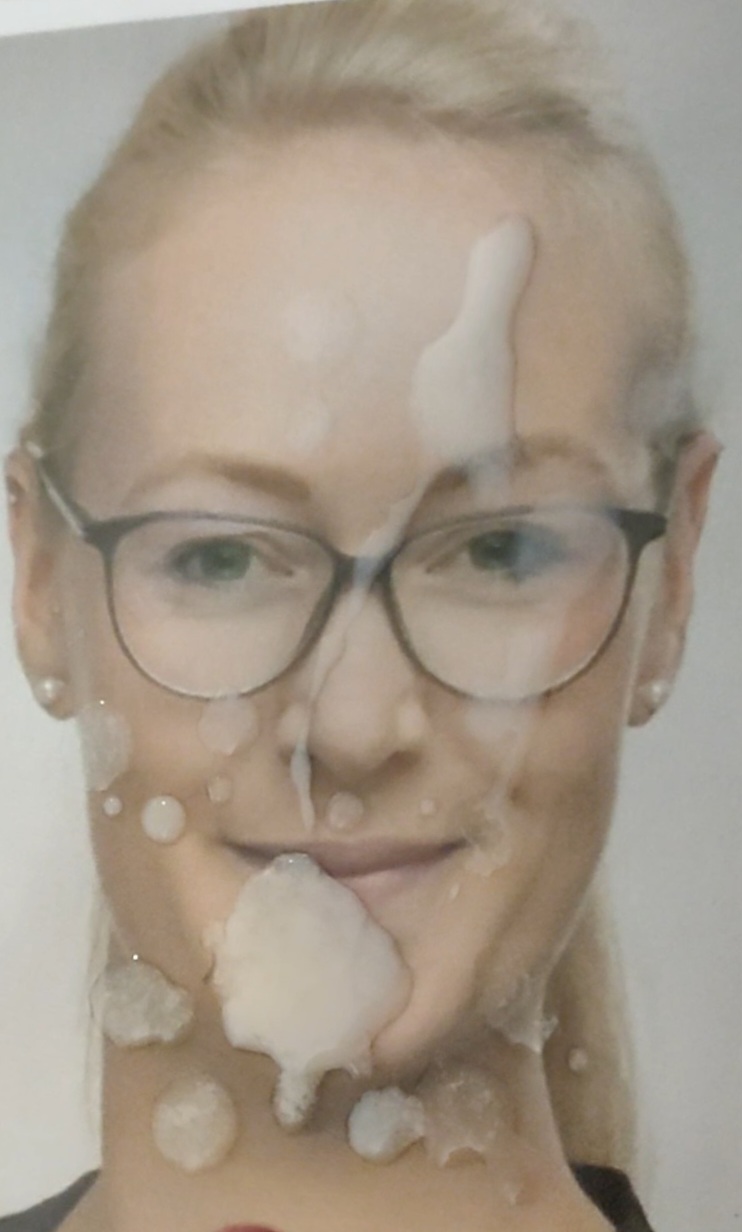 mein Sperma für Andrea"s hübsches Gesicht