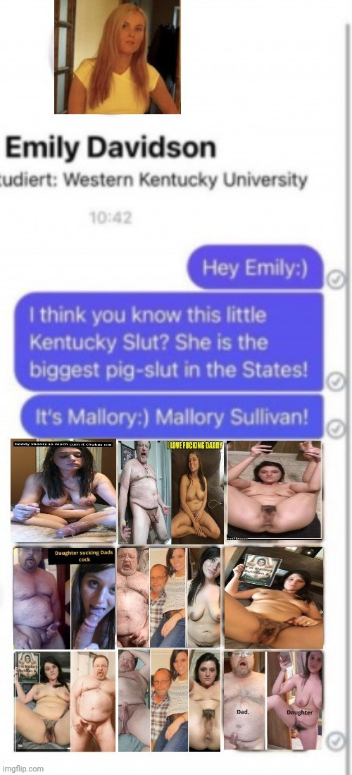 Mallory and Her Dad Exposed Incest by Group Text