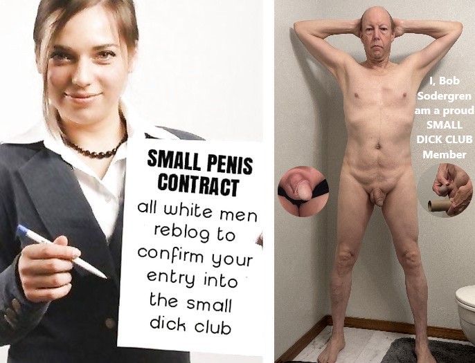 Small Penis Contract Signed Bob Sodergren is Washington State Tiny Dick Influencer