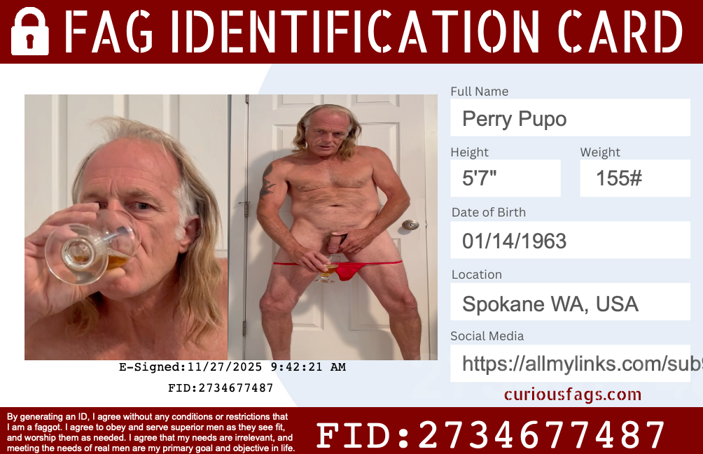 Perry Pupo exposed faggot Subfagperry