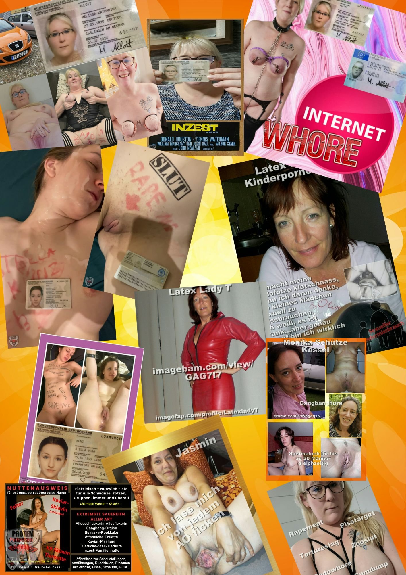 Sluts exposed with LatexladyT