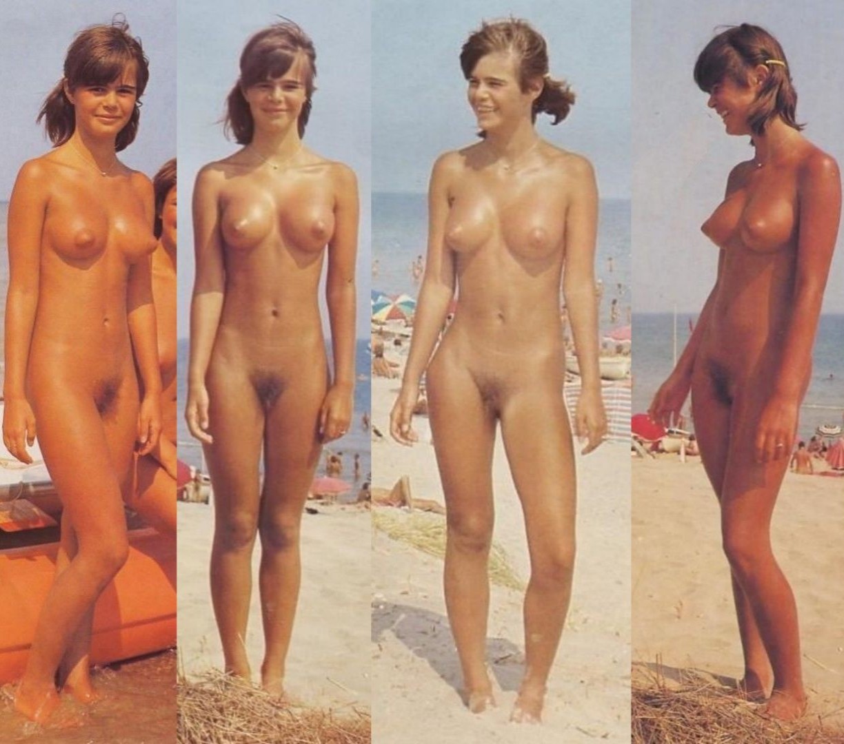 daughter w/o mom vintage nudist