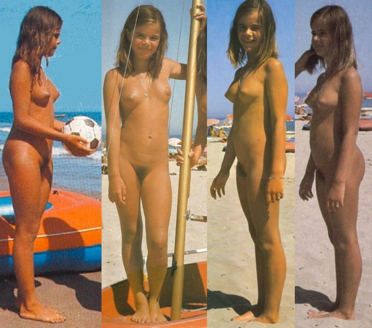 daughter w/o mom vintage nudist