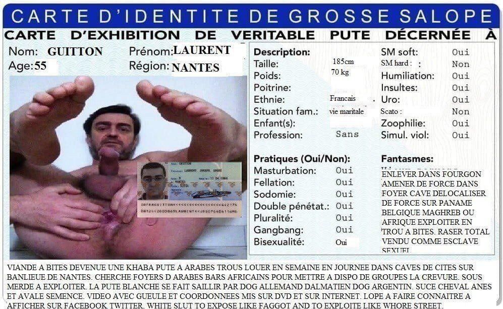 Laurent Guitton exposed faggot requested 