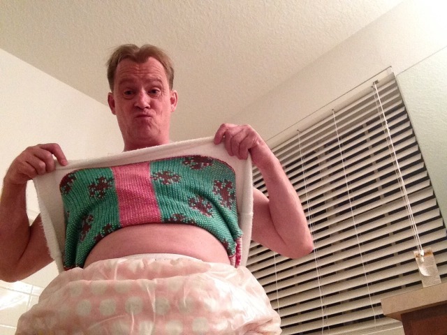 ABDL Diapered sissy Peter Went