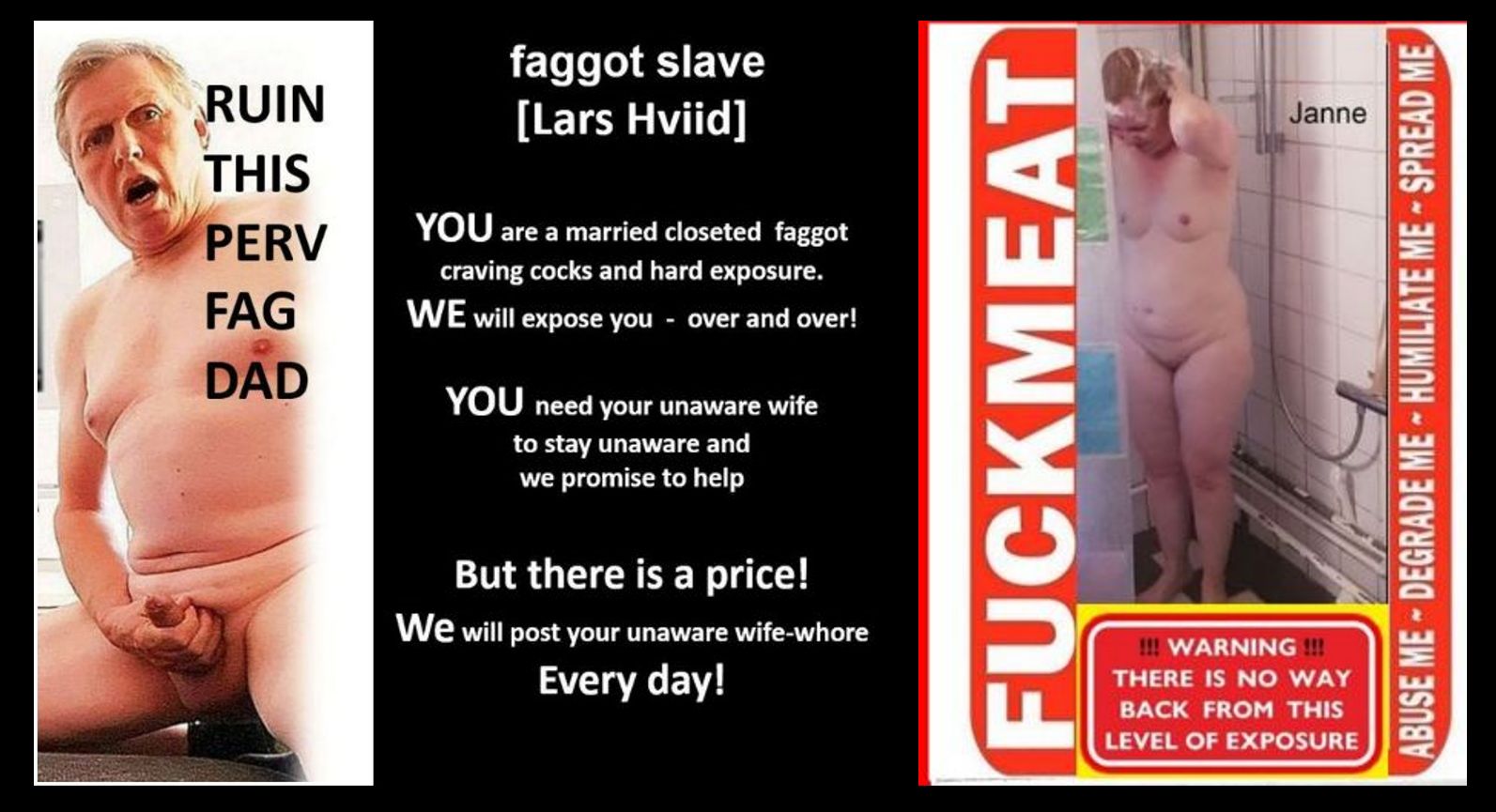 closet fag dad HAS to expose unaware wife Jane Korsager