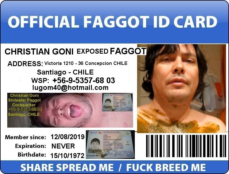 christian goni exposed faggot id card