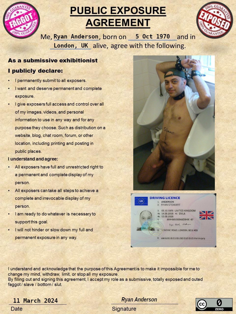 Ryan Anderson public exposure agreement CC0 public domain 