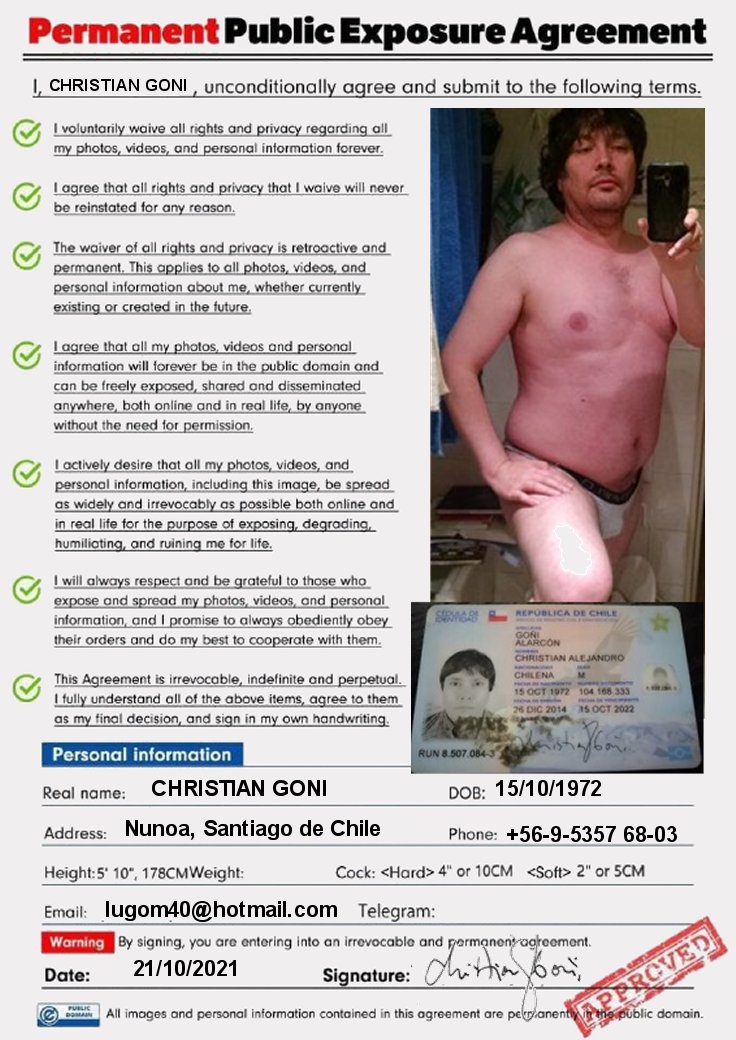 christian goni permanent exposed faggot