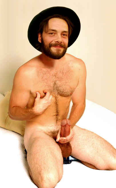 Florian Eisenhardt preparing to masturbate