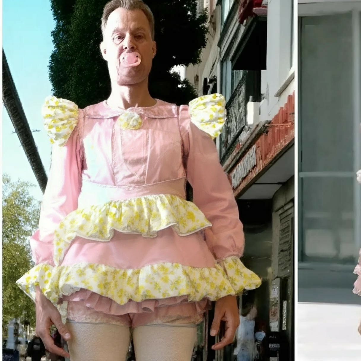 abdl diapered sissybaby peter went in thick nappies