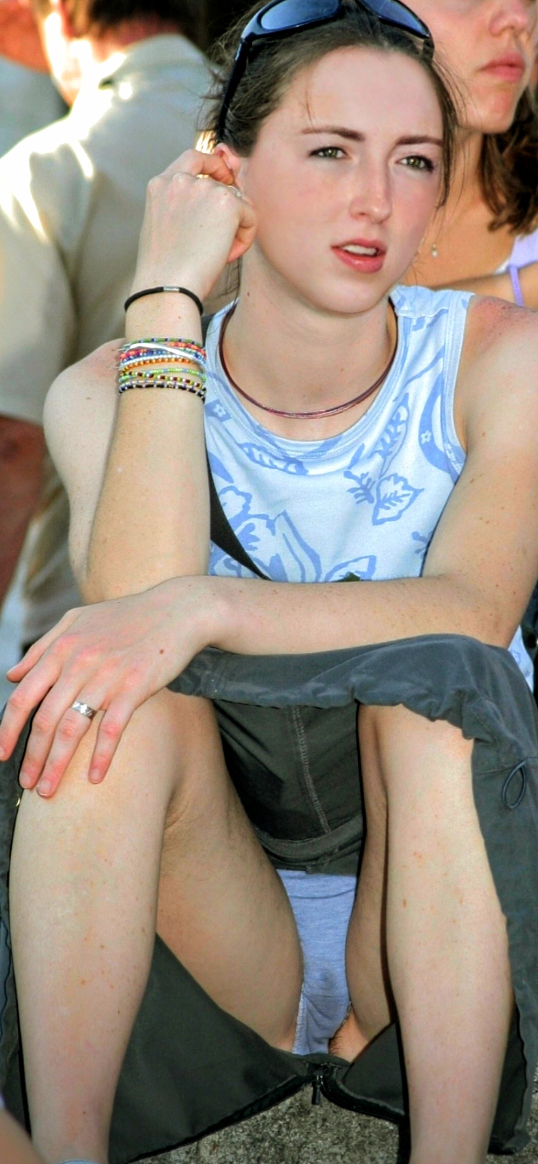 Keira sexy young redhead girlfriend upskirt 