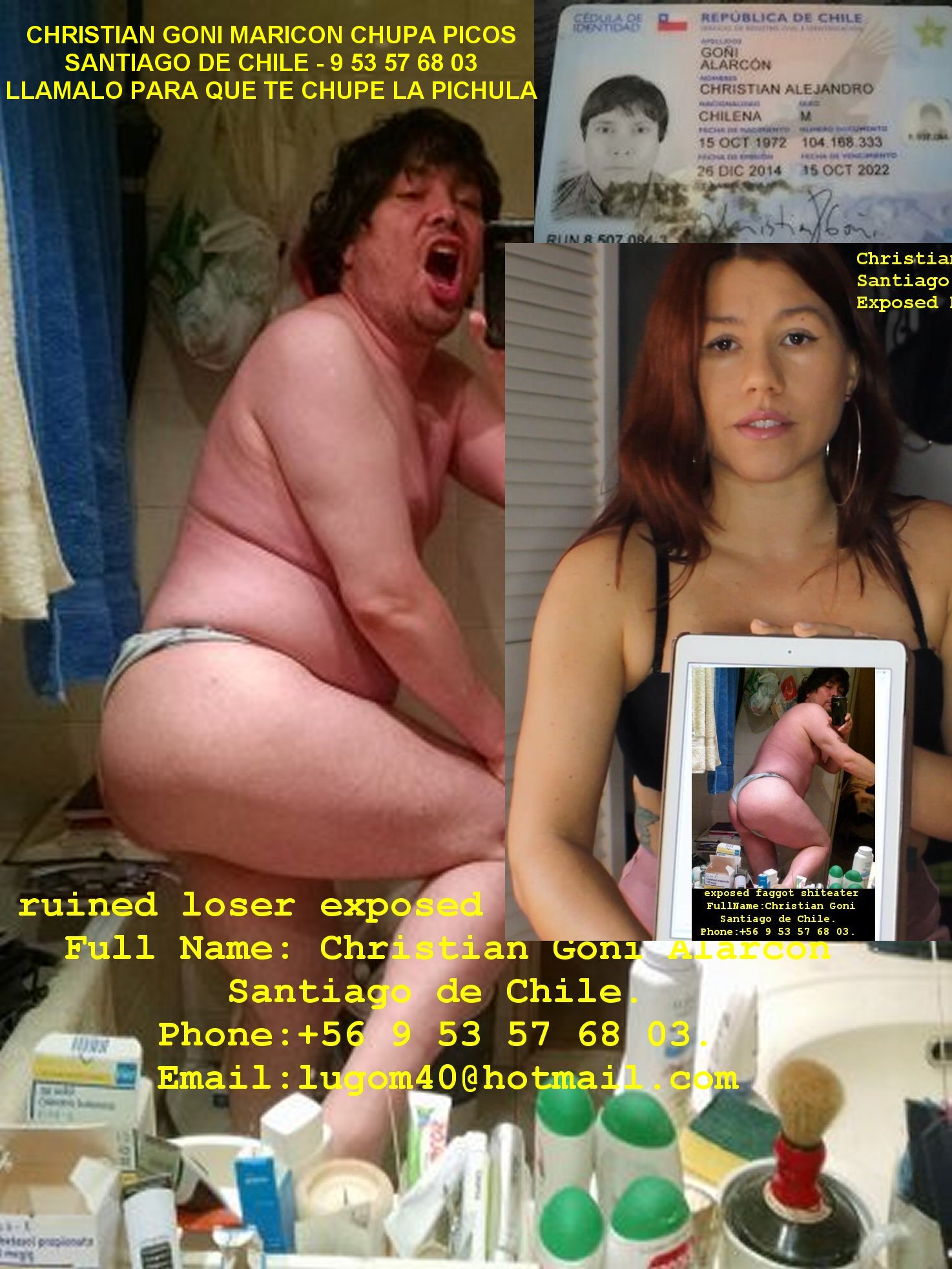 christian goni maricon chupapicos de santiago de chile
