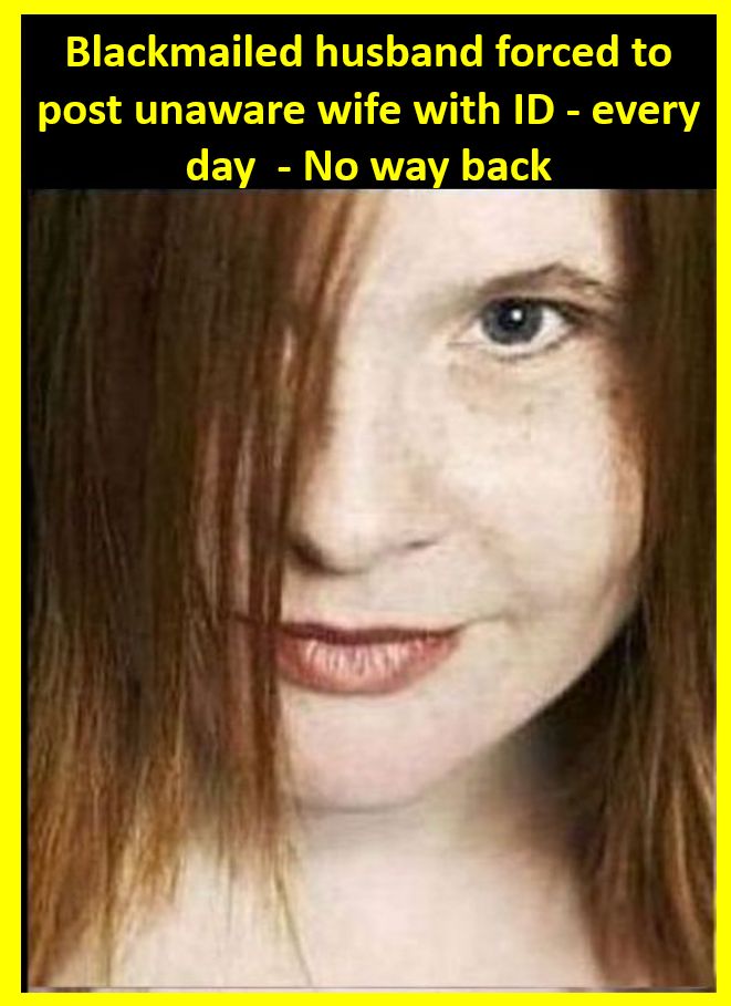 Closet husband-fag forced to post unaware wife with ID