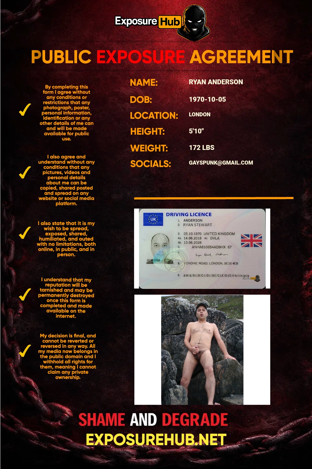 Ryan Anderson public exposure agreement exposurehub.net 