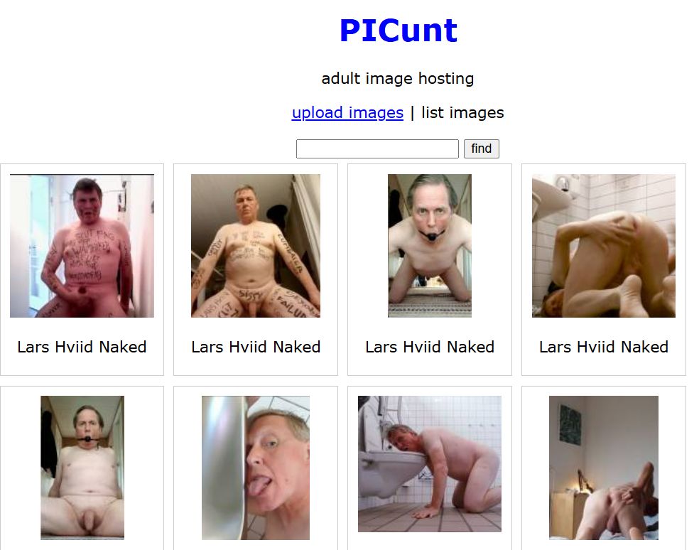 Faggot Lars Hviid exposed on Picunt for ever