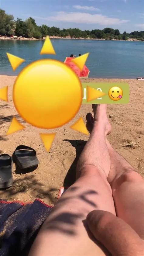 German Nudist Lake 19 yo Penis public cfnm 