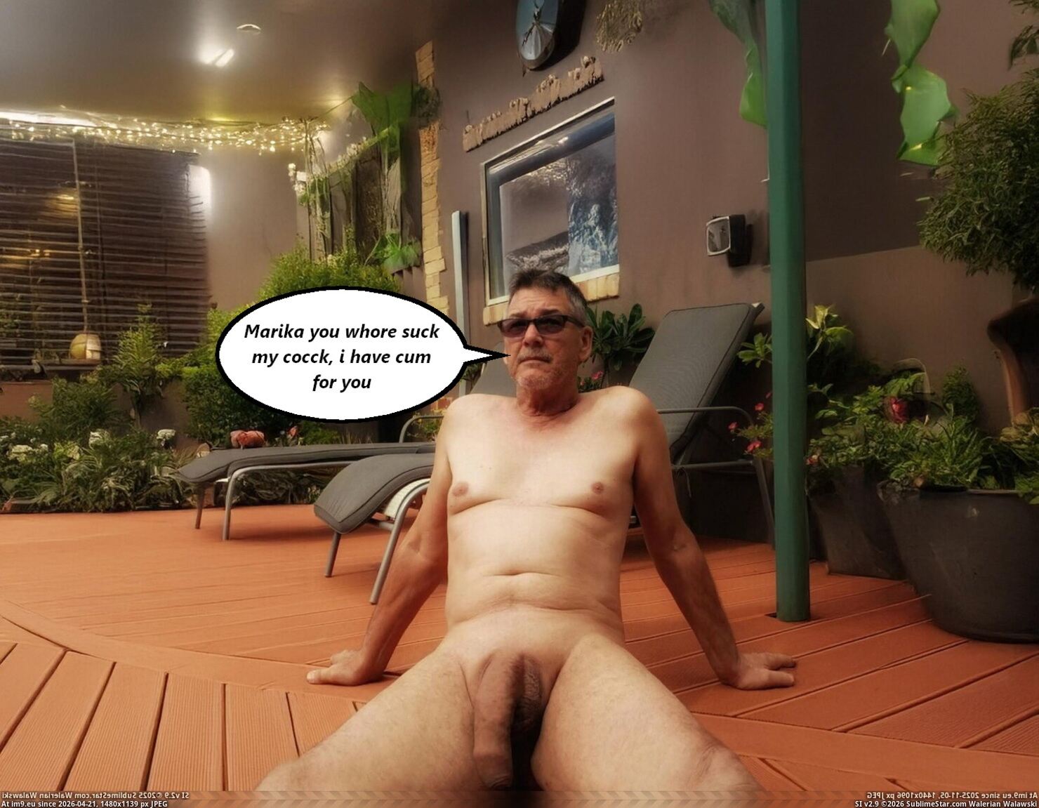 Ric flashing cock with sluts