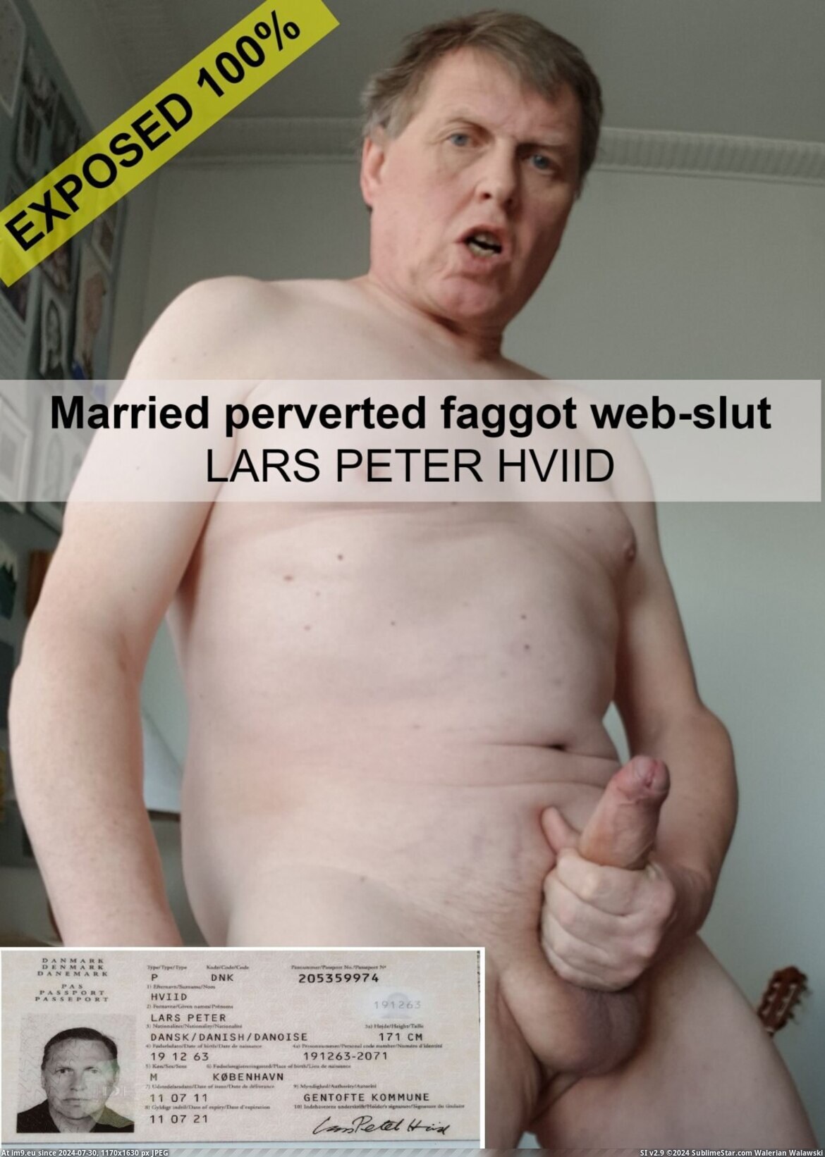 Married perverted faggot webslut Lars Hviid