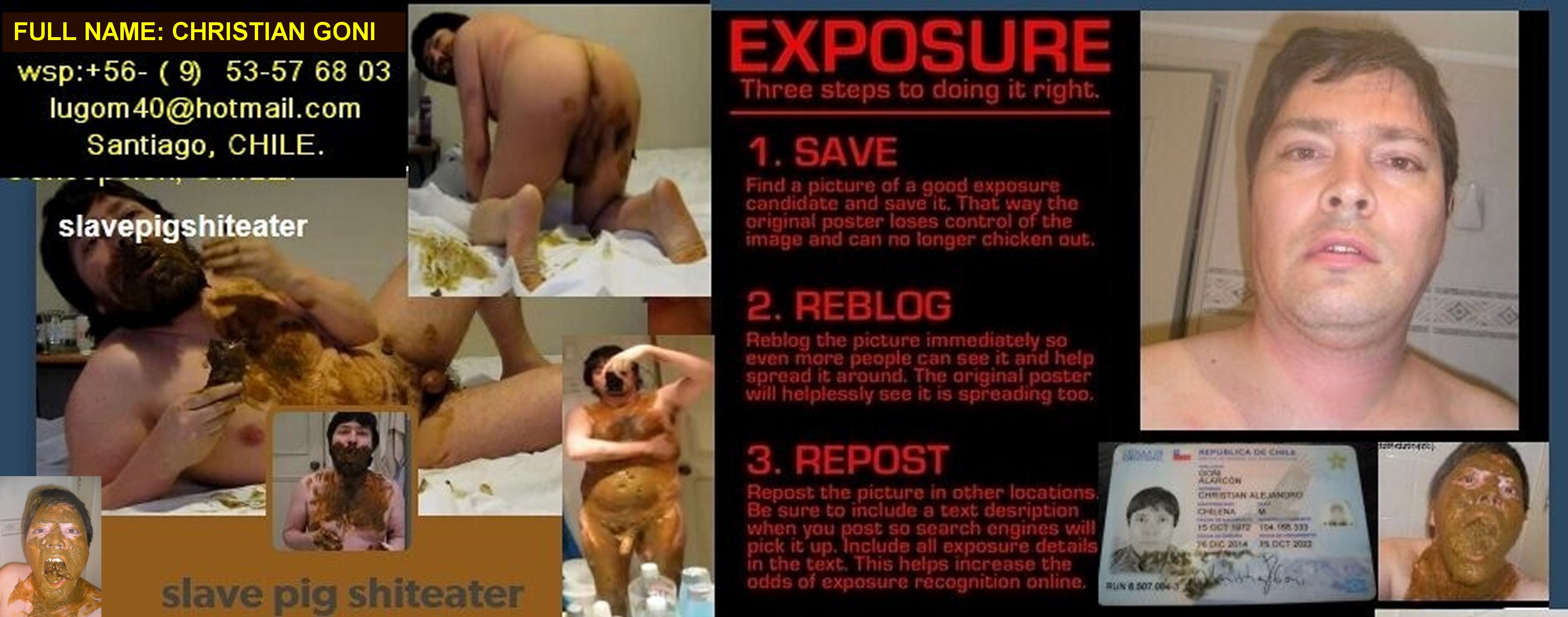 ruined loser christian goni exposed faggot