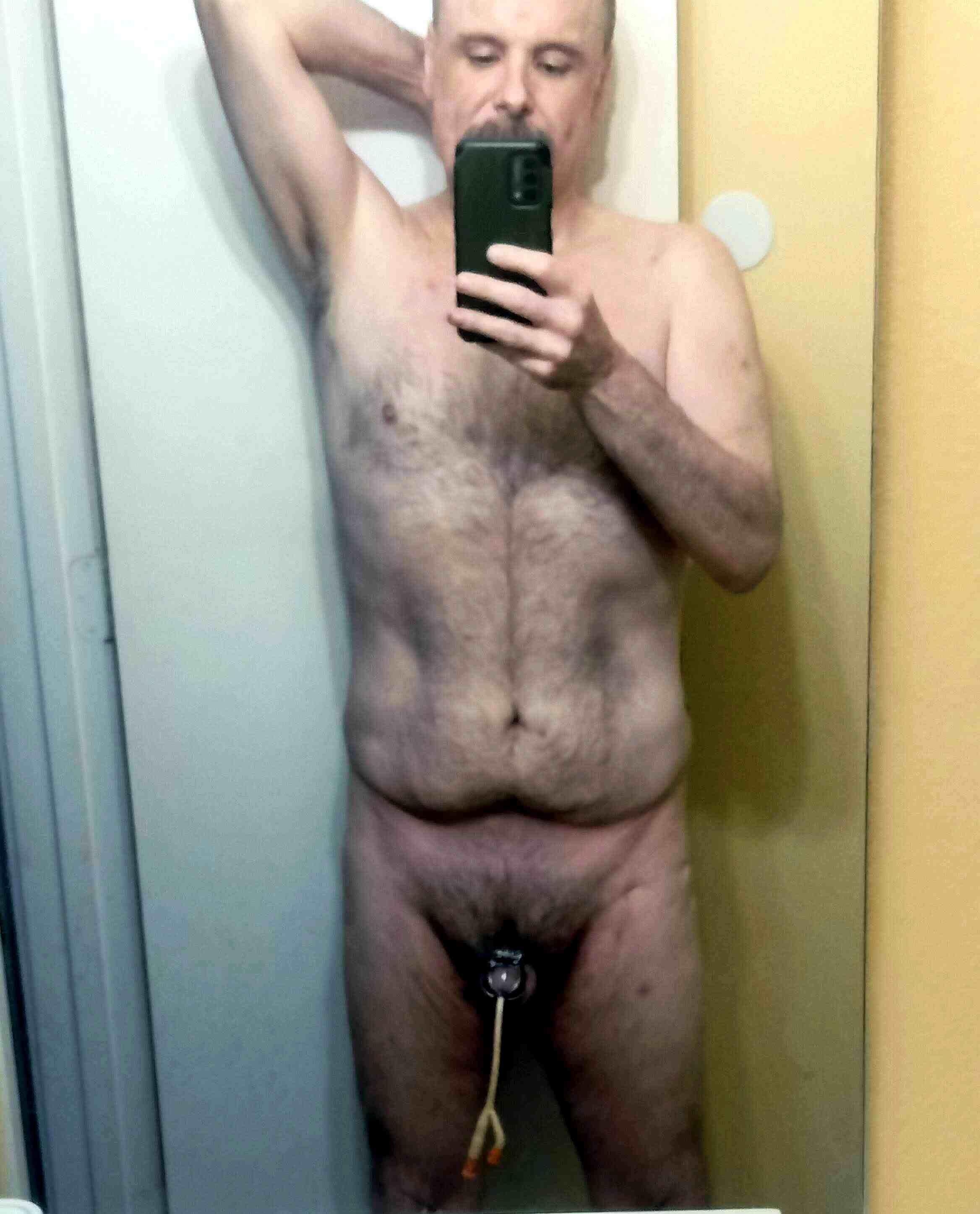 Tim Burton exposed Foley Catheter nude