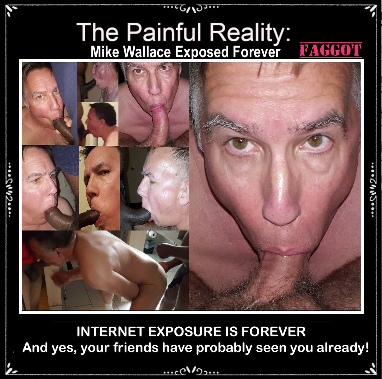 Kneel4bbc exposed faggot cocksucker