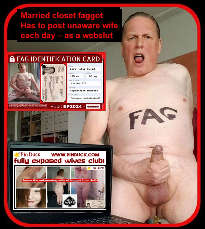 fully Exposed Wife Club on Pinduck - fag wank at unaware wife - full ID